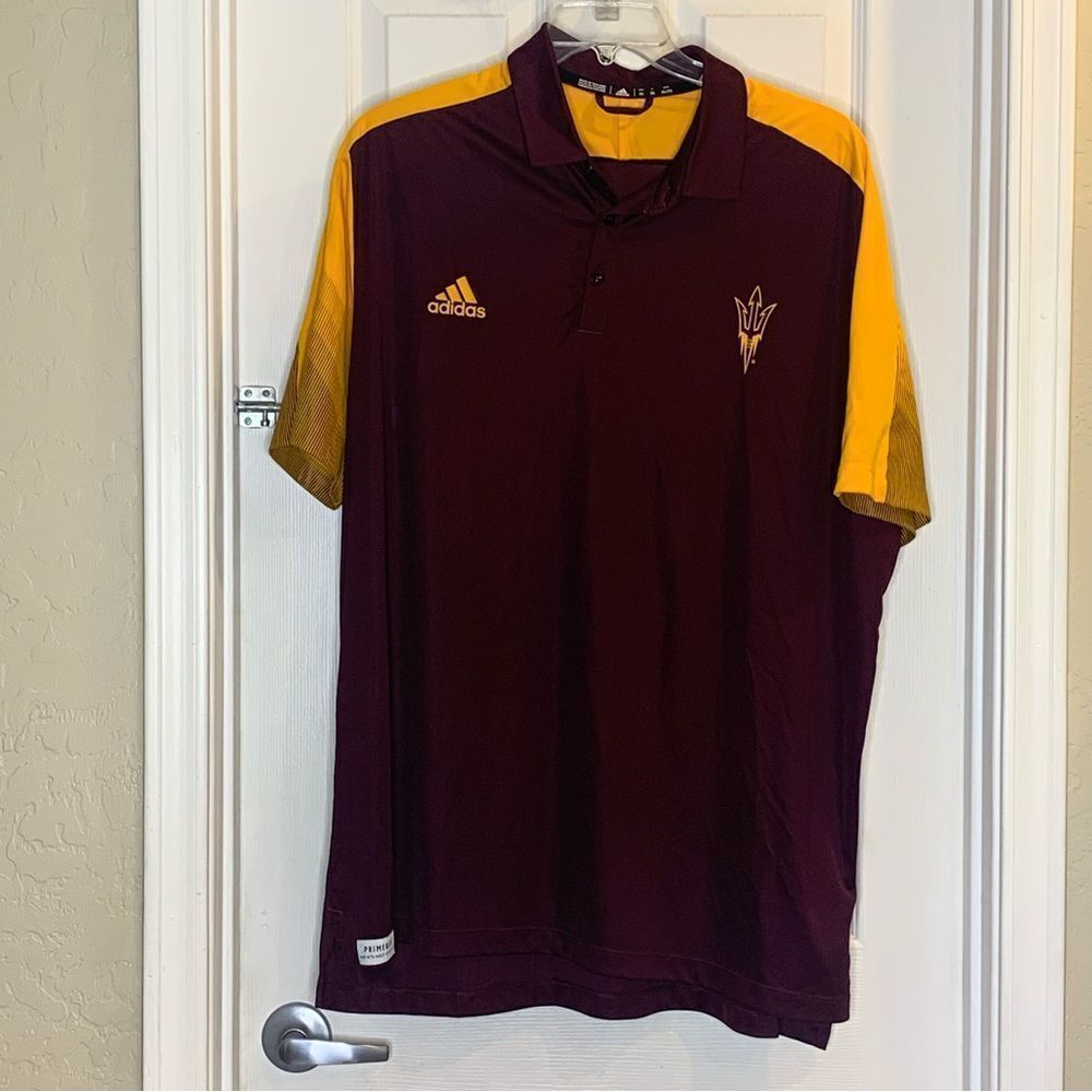 ASU Arizona State University Sun Devils Adidas Polo Shirt Size 3XL